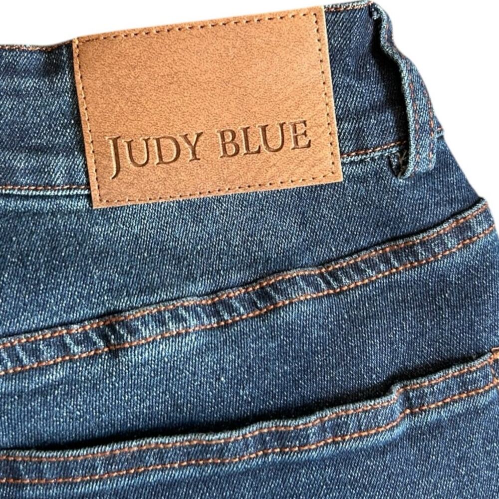 Judy Blue Sienna High Rise Button Fly Straight Leg Jeans Sz 7 - Picture 6 of 14
